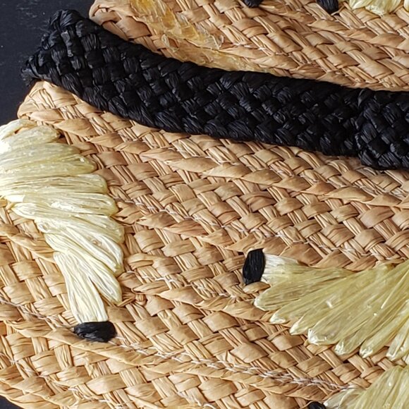 Kate Spade 'That's Bananas' Embroidered Sun Hat, Natural - Picture 3 of 13